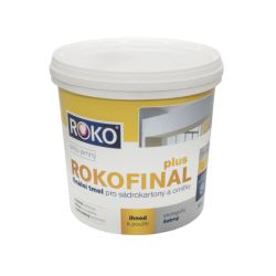 Tmel Rokofinal Plus 5 kg – pastovitý tmel určený na hladké vyrovnanie sadrokartónu a omietok v interiéri.